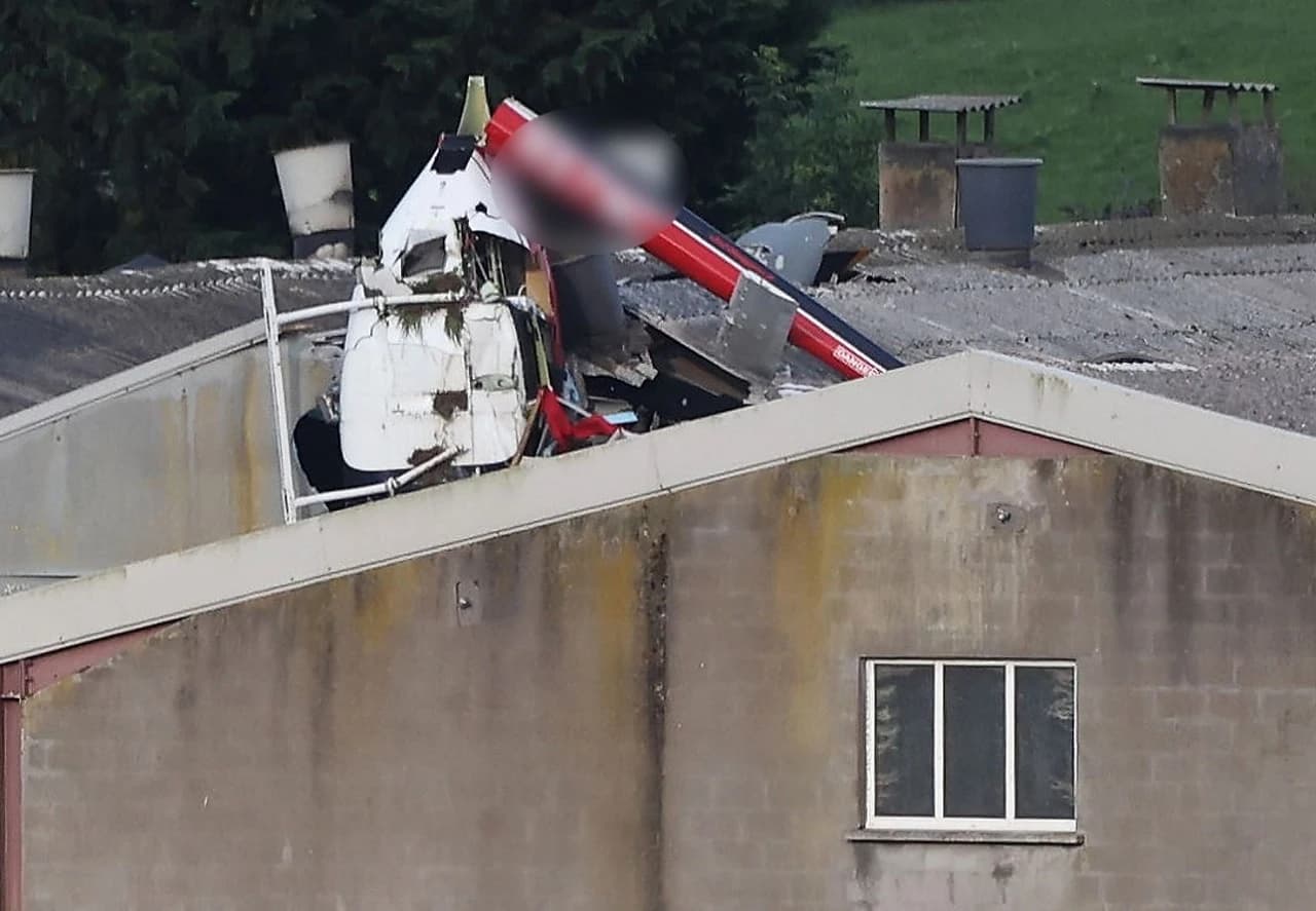 Helikopter pao na zgradu u Irskoj