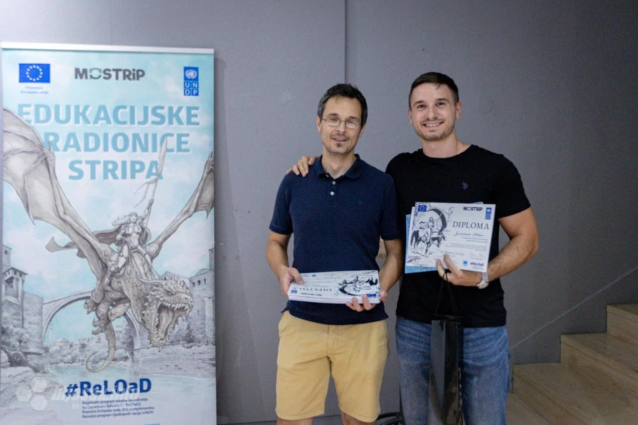 Izložba radova nastalih na Edukacijskim radionicama stripa u Mostaru