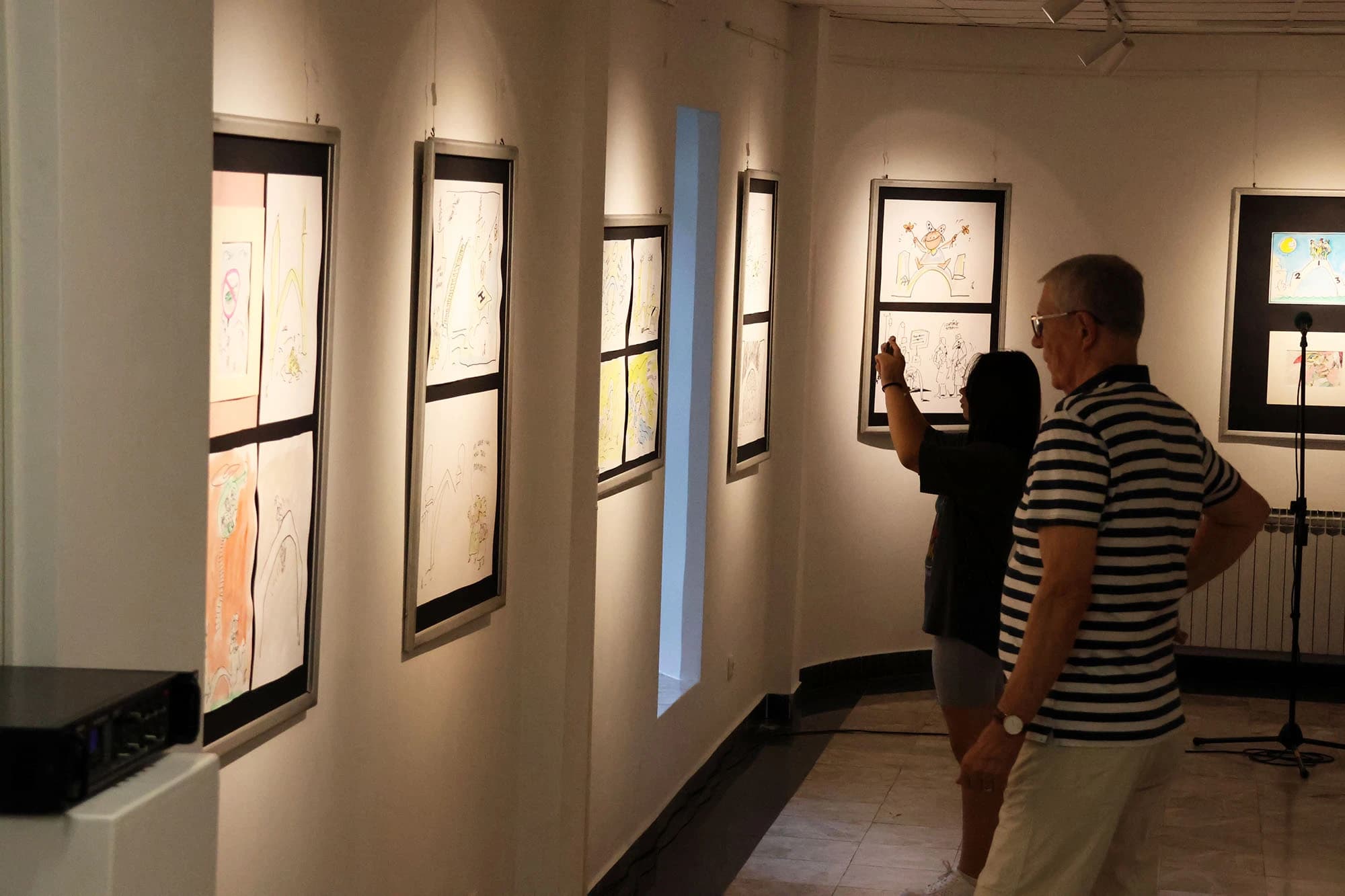 Izložba karikatura 'Stari most' autora Ismeta Ite Korjenića