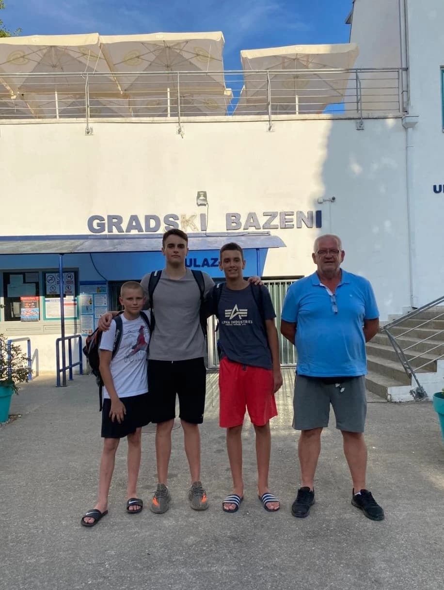 Ivan Ivanković, Noa Šarić i Jan Kovač.