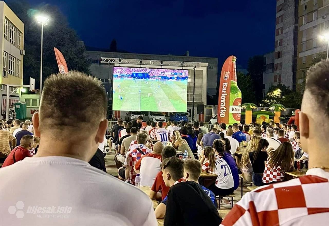 Praćenje utakmice Hrvatska-Italija u Mostaru