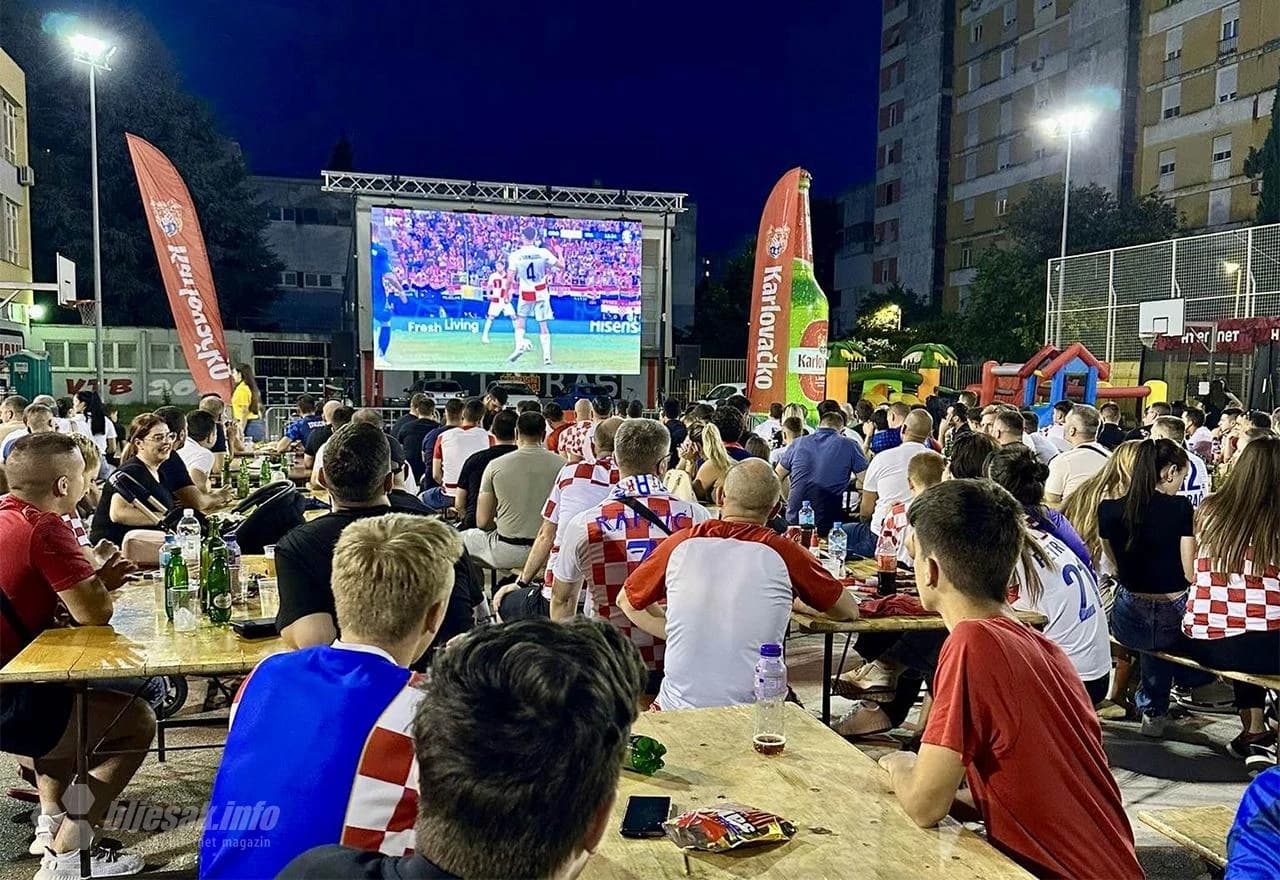 Praćenje utakmice Hrvatska-Italija u Mostaru