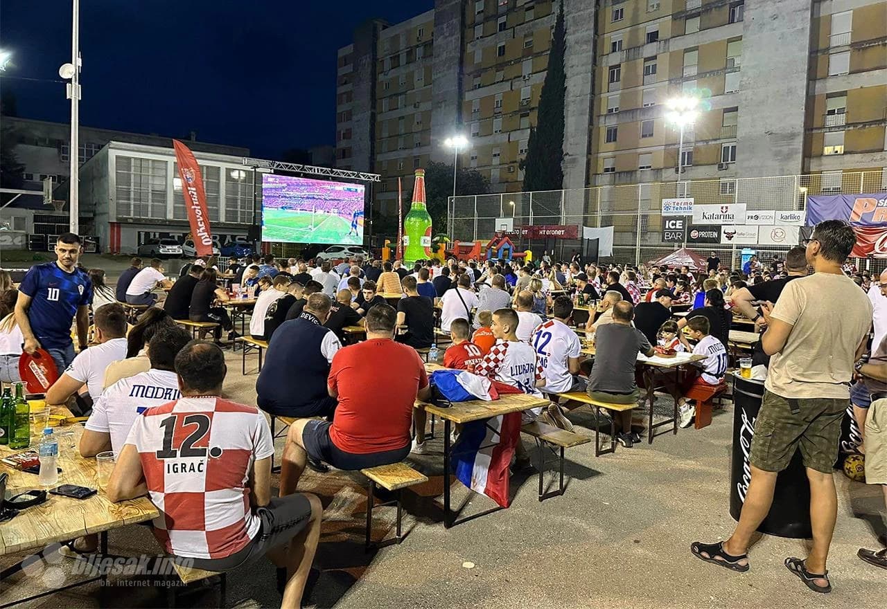 Praćenje utakmice Hrvatska-Italija u Mostaru