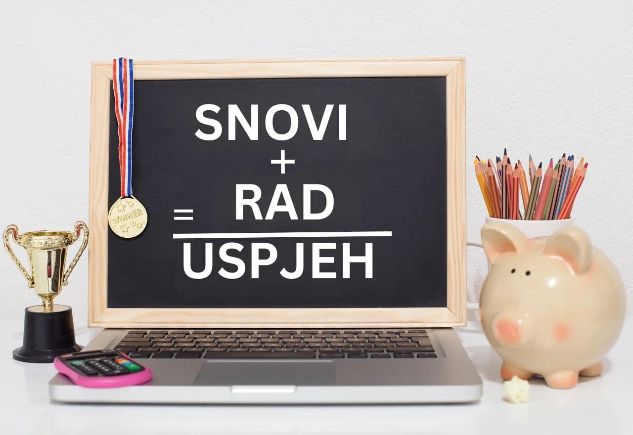 Ilustracija - snovi, rad i uspjeh