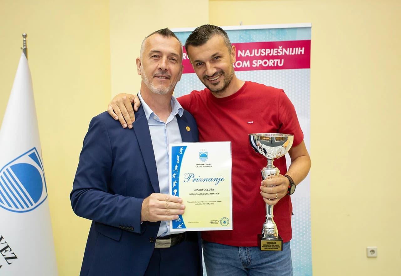 Svečana ceremonija proglašenja najuspješnijih u školskom sportu