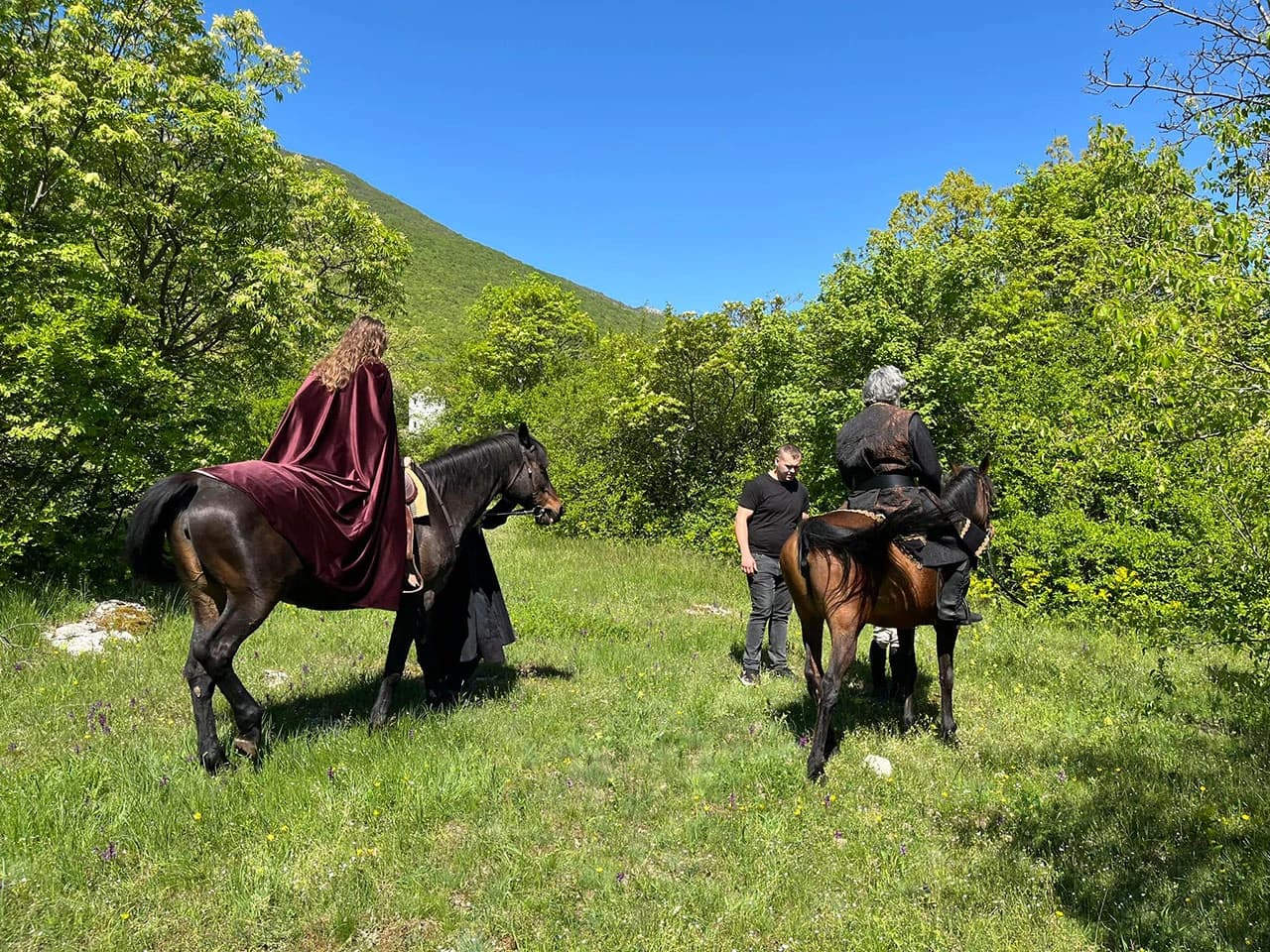 Sa snimanja u selu Sovići