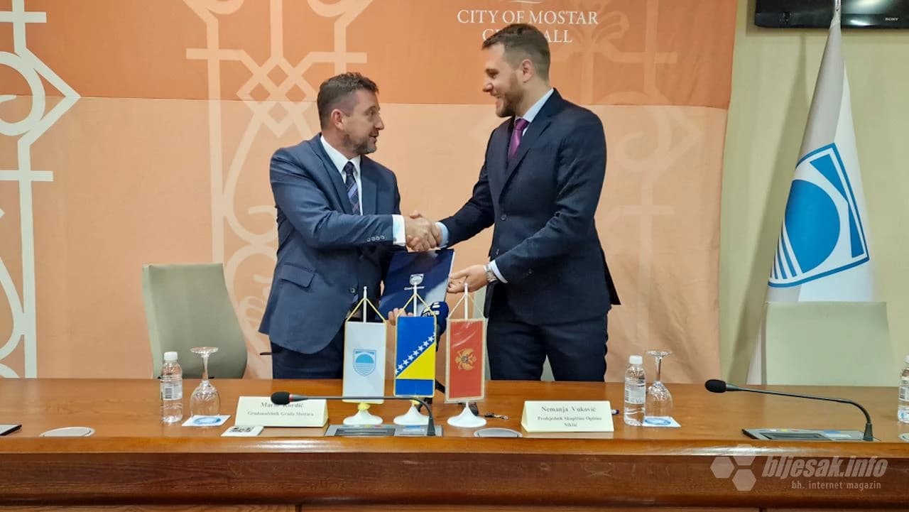 Mostar i Nikšić potpisali Memorandum o prijateljstvu i suradnji