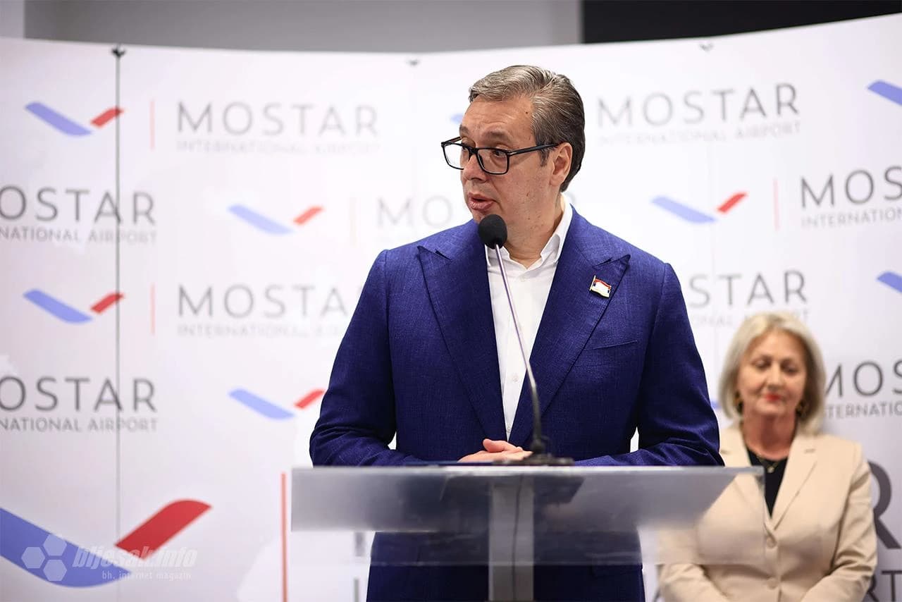 Vučić u Zračnoj luci Mostar