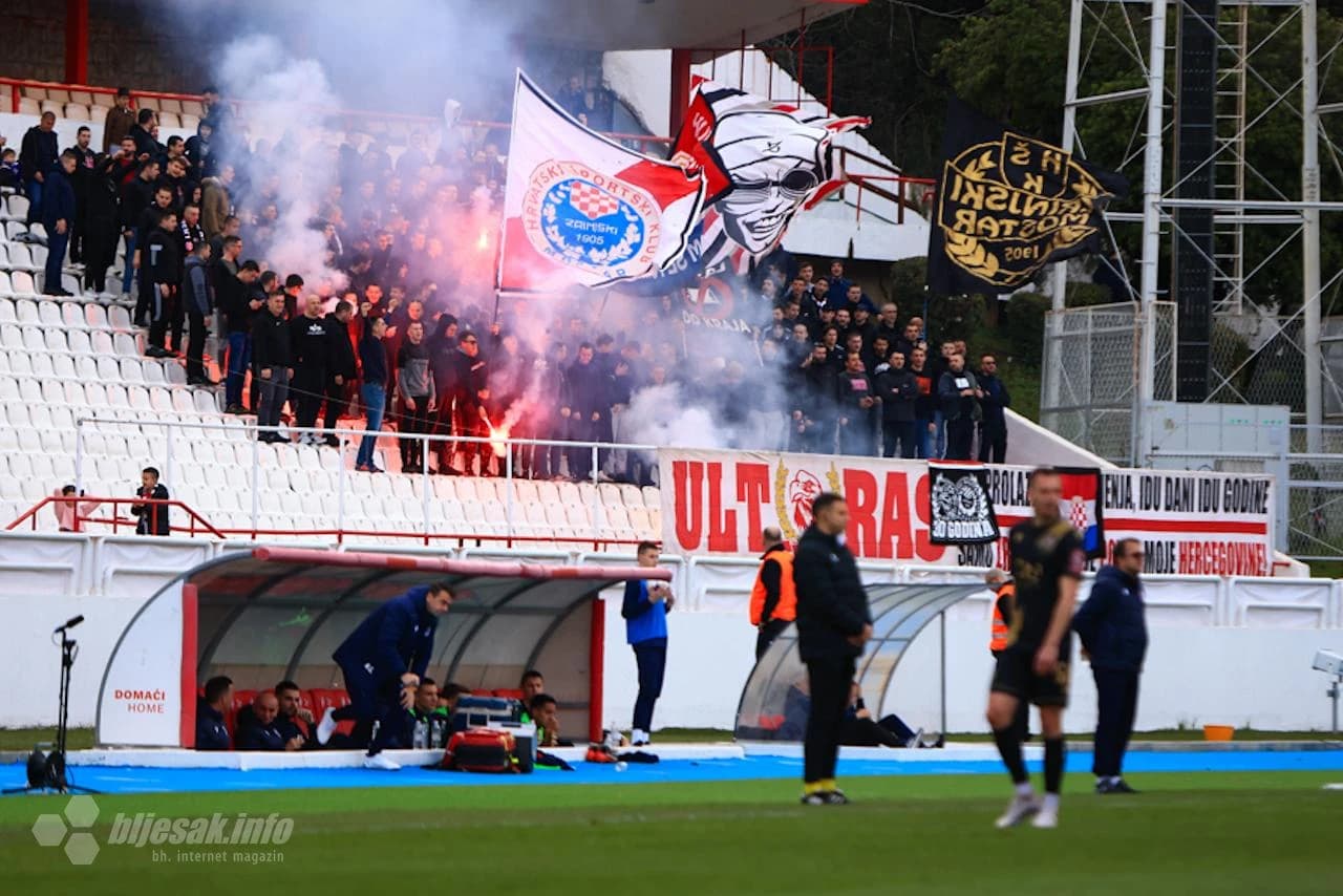 Ultrasi na utakmici protiv NK Jedinstvo