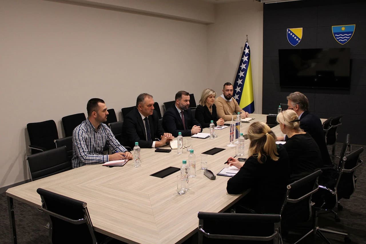 Predstavnici Skupštine HNŽ s Veleposlanikom Julianom Reillyem