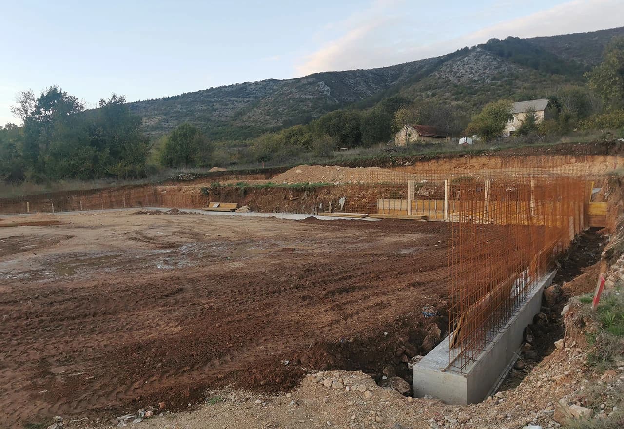 Radovi na izgradnji sportskog centra u mjestu Gorica