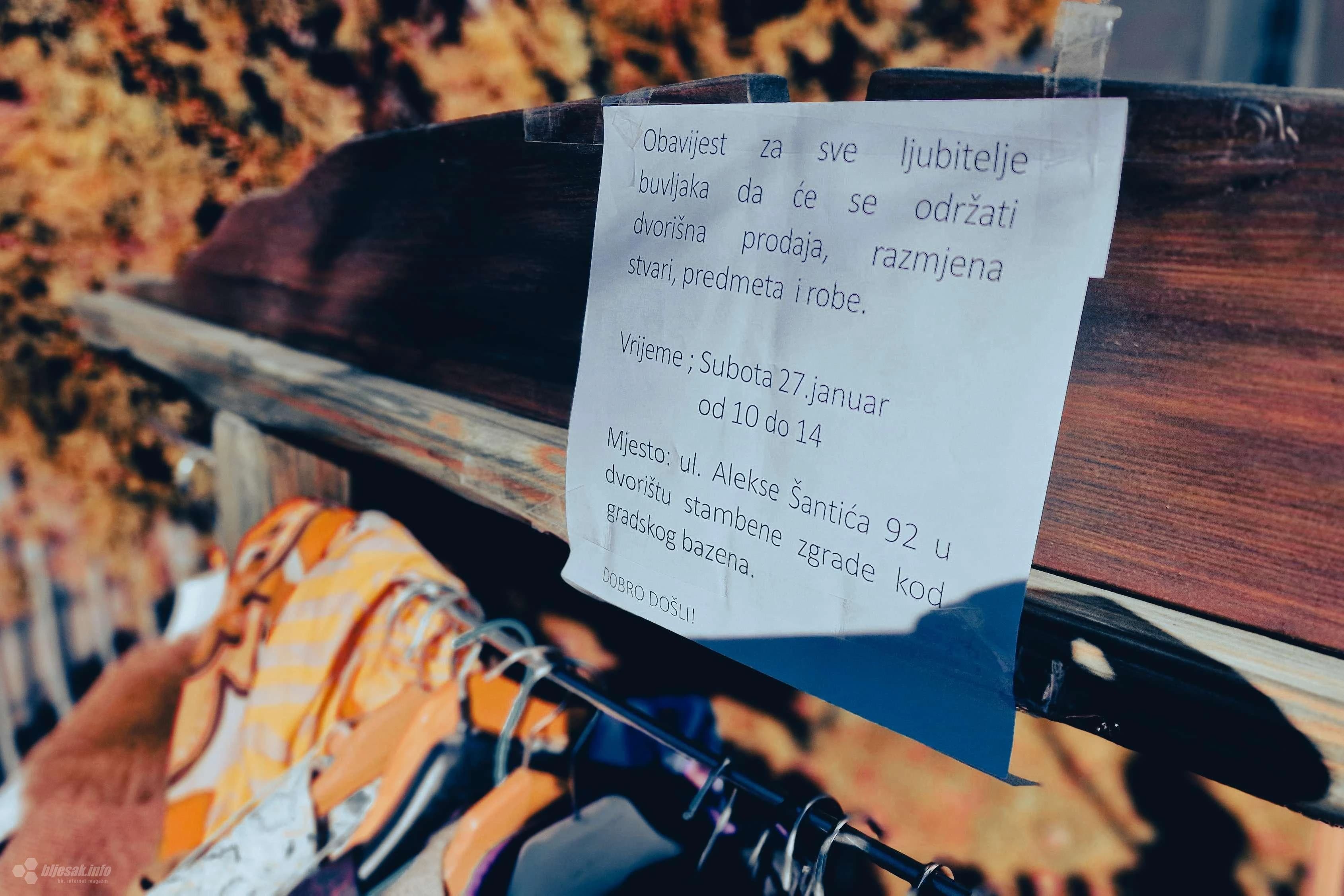 Buvljak u Šantićevoj u Mostaru