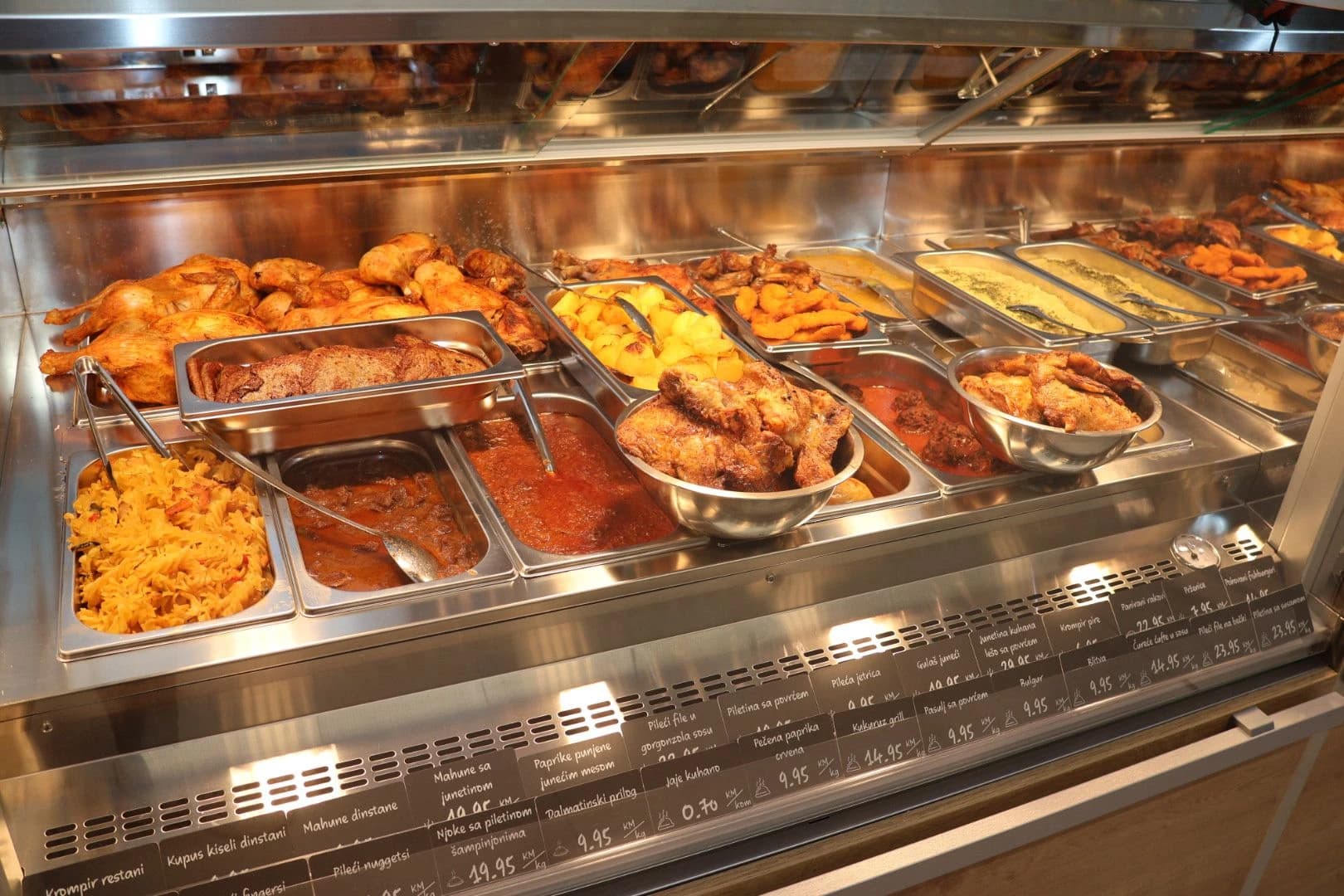 Hiper KORT Mostar, Gotova jela