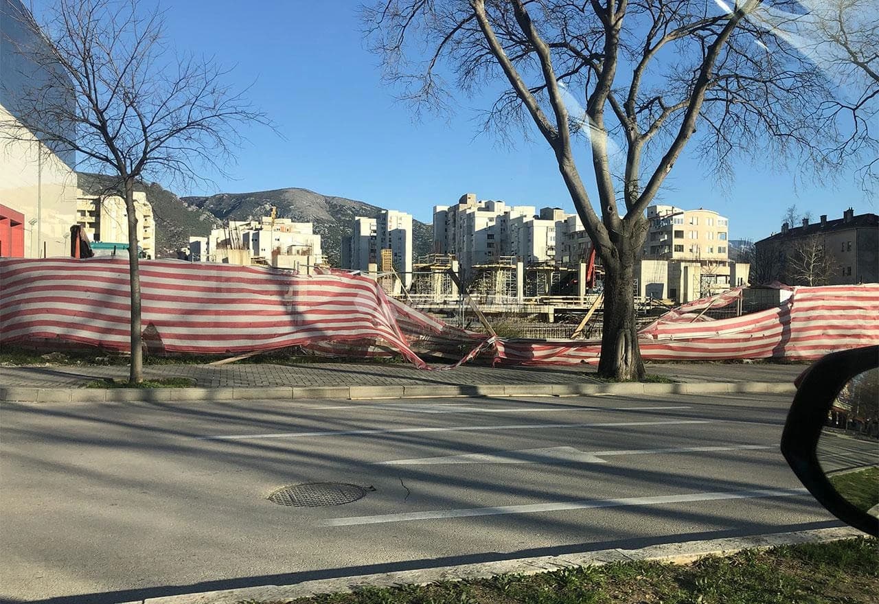 Posljedice snažnog vjetra u Mostaru
