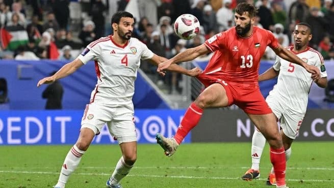 Detalj s utakmice Palestina - UAE