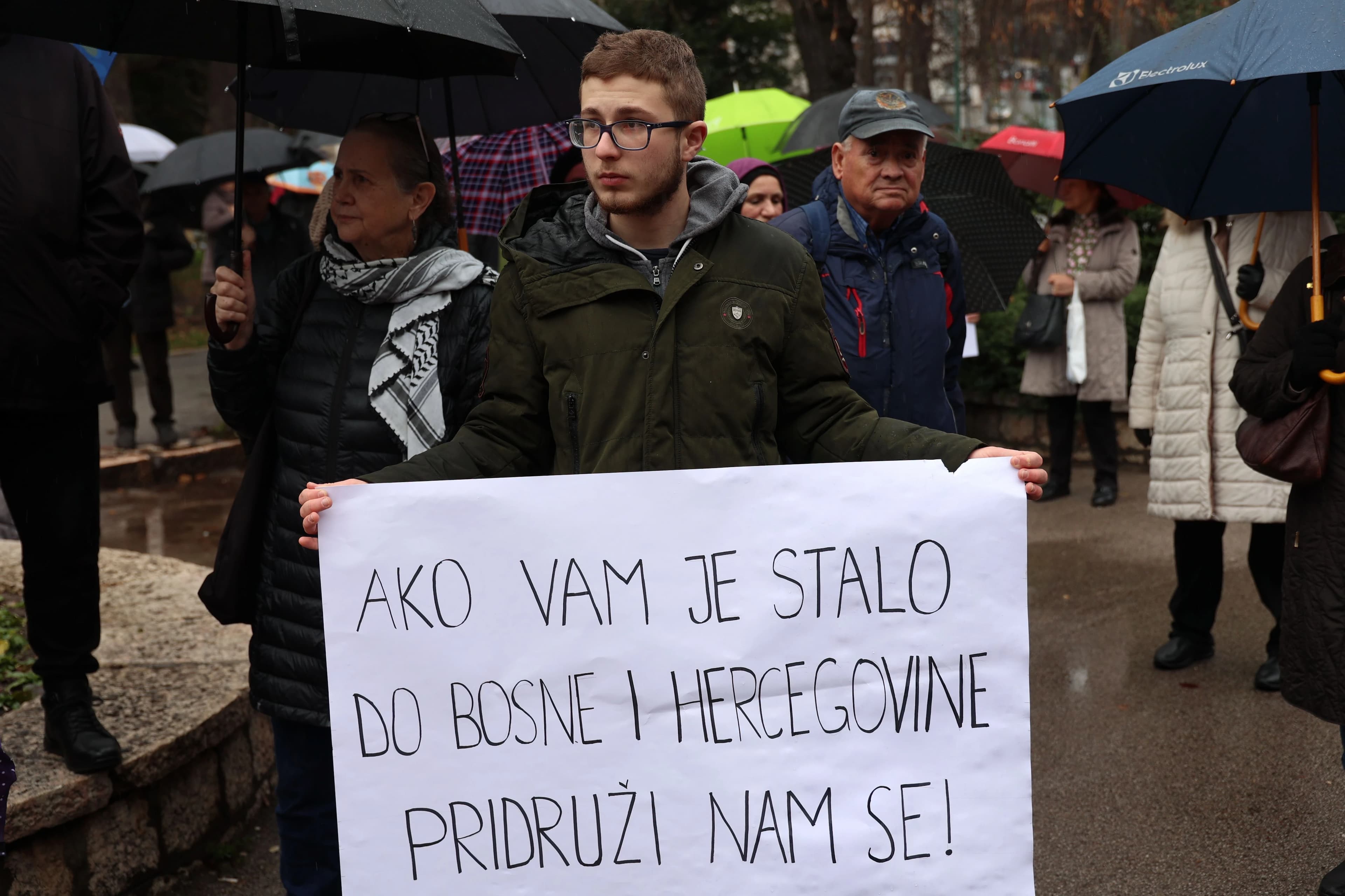 Svi za Bosnu Bosna za sve - prosvjed u Sarajevu