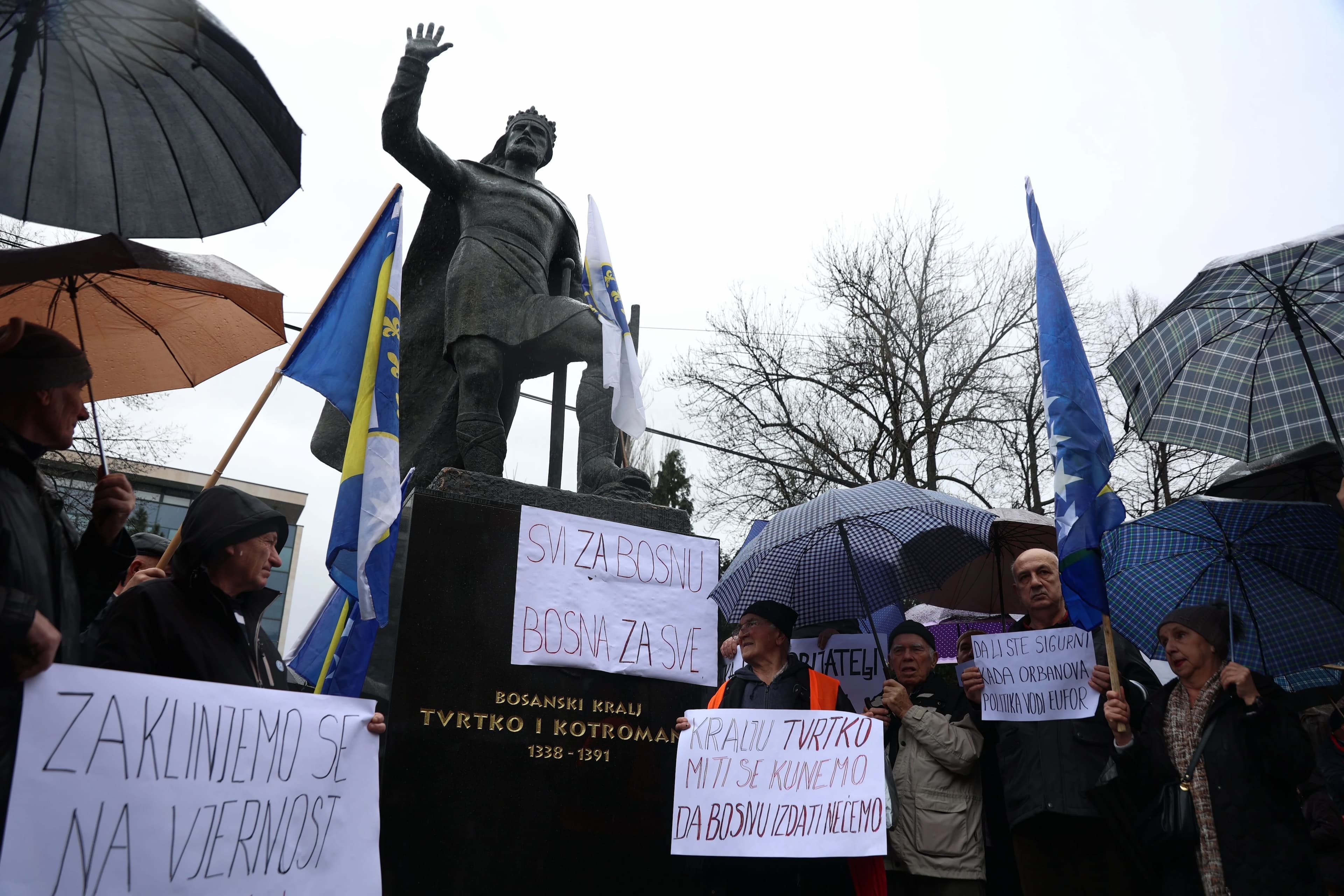 Svi za Bosnu Bosna za sve - prosvjed u Sarajevu