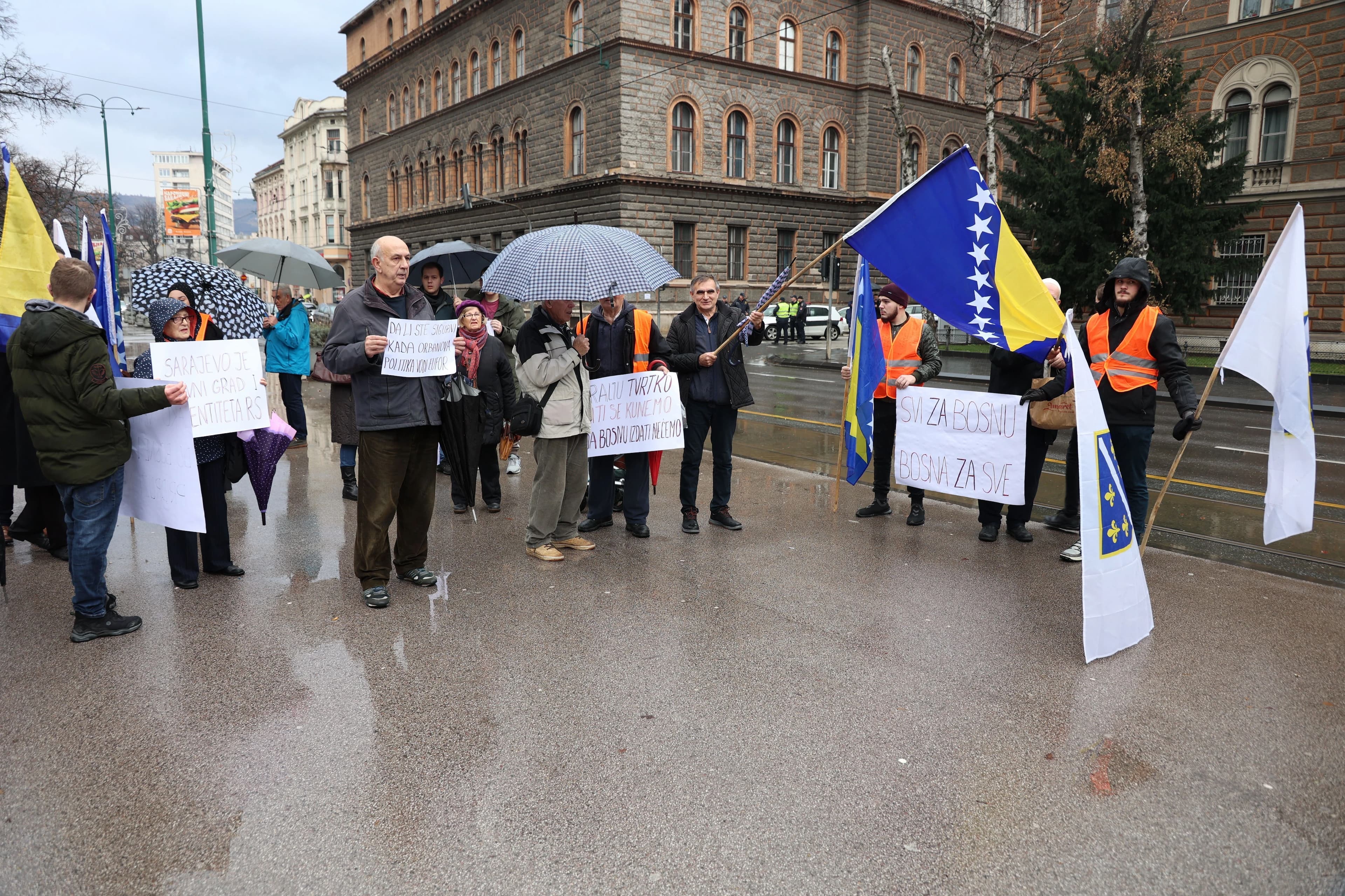 Svi za Bosnu Bosna za sve - prosvjed u Sarajevu