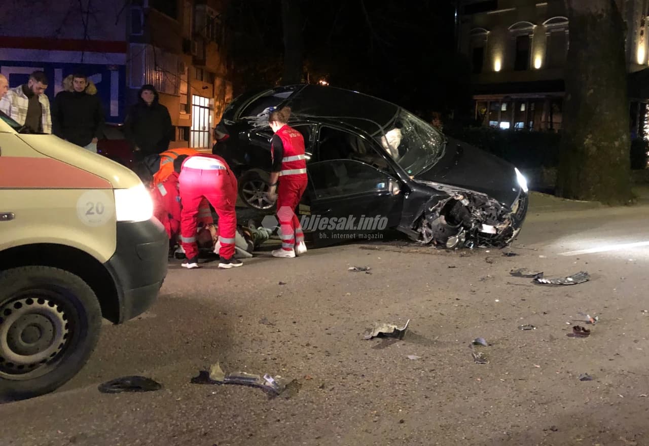 Prometna nesreća u Ulici kneza Branimira u Mostaru