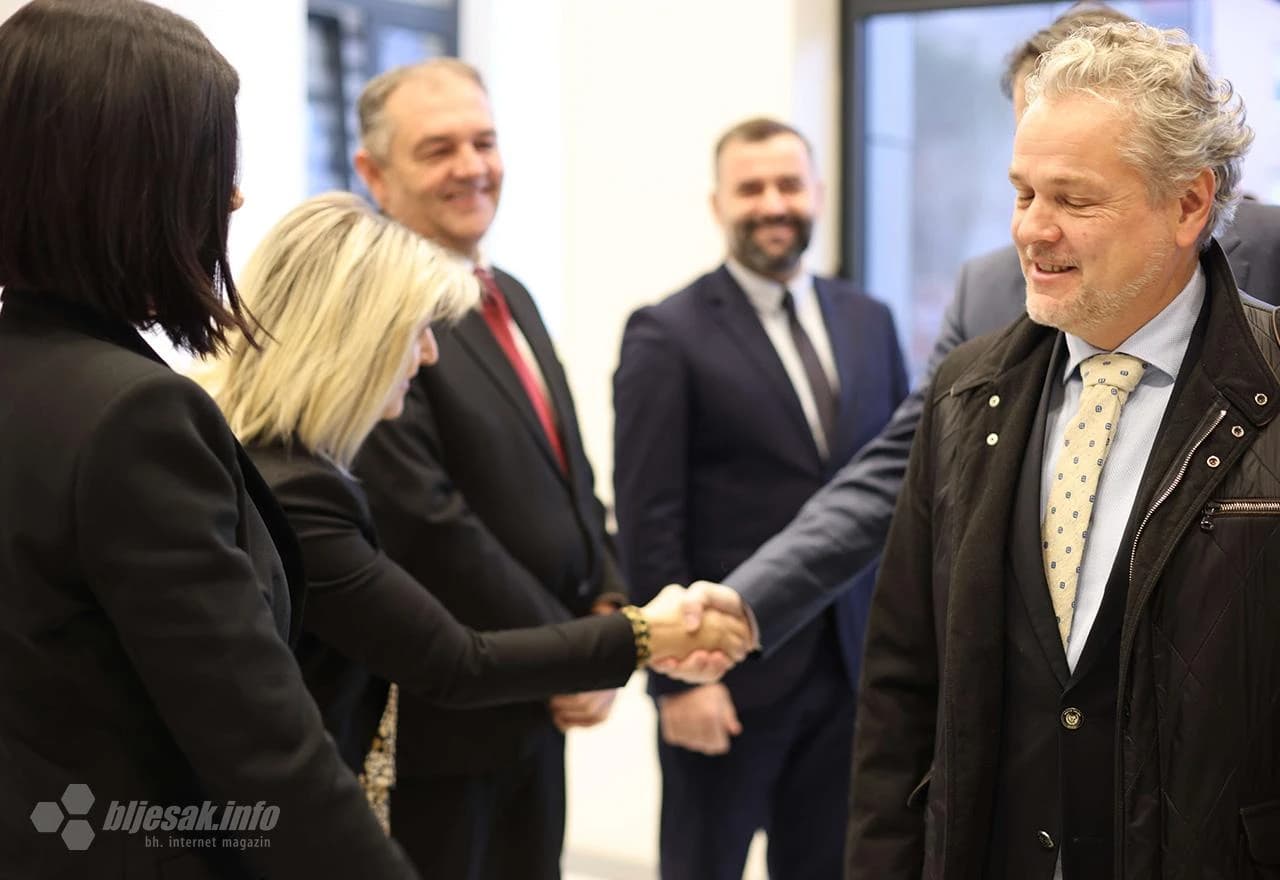 Šef Delegacije Europske unije u BiH i specijalni predstavnik EU u BiH, veleposlanik Johann Sattler u posjeti Mostaru