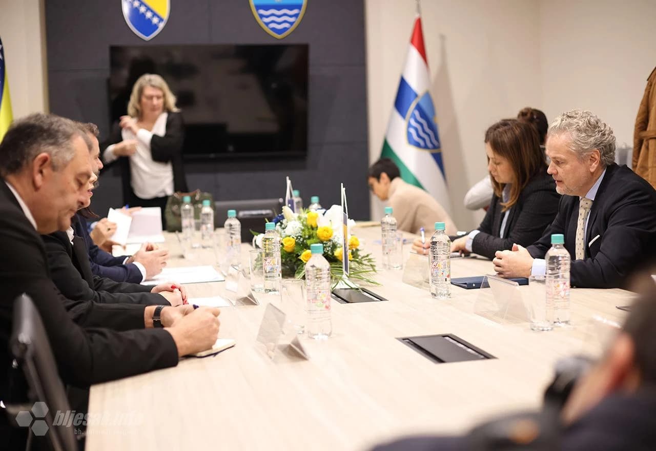 Šef Delegacije Europske unije u BiH i specijalni predstavnik EU u BiH, veleposlanik Johann Sattler u posjeti Mostaru