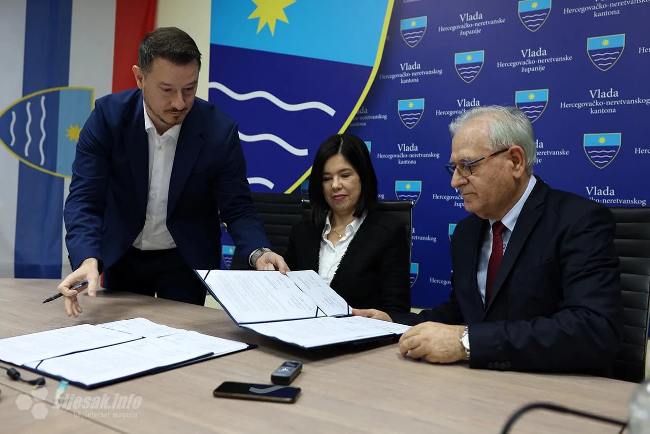 Potpisan kolektivni ugovor za radnike u zdravstvu Hercegovačko-neretvanske županije