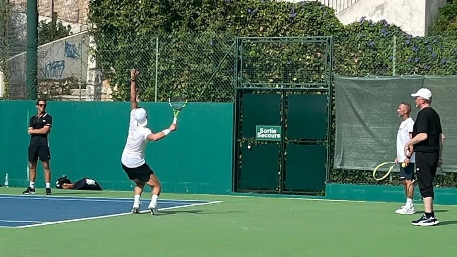 Becker na treningu mladog Runea 