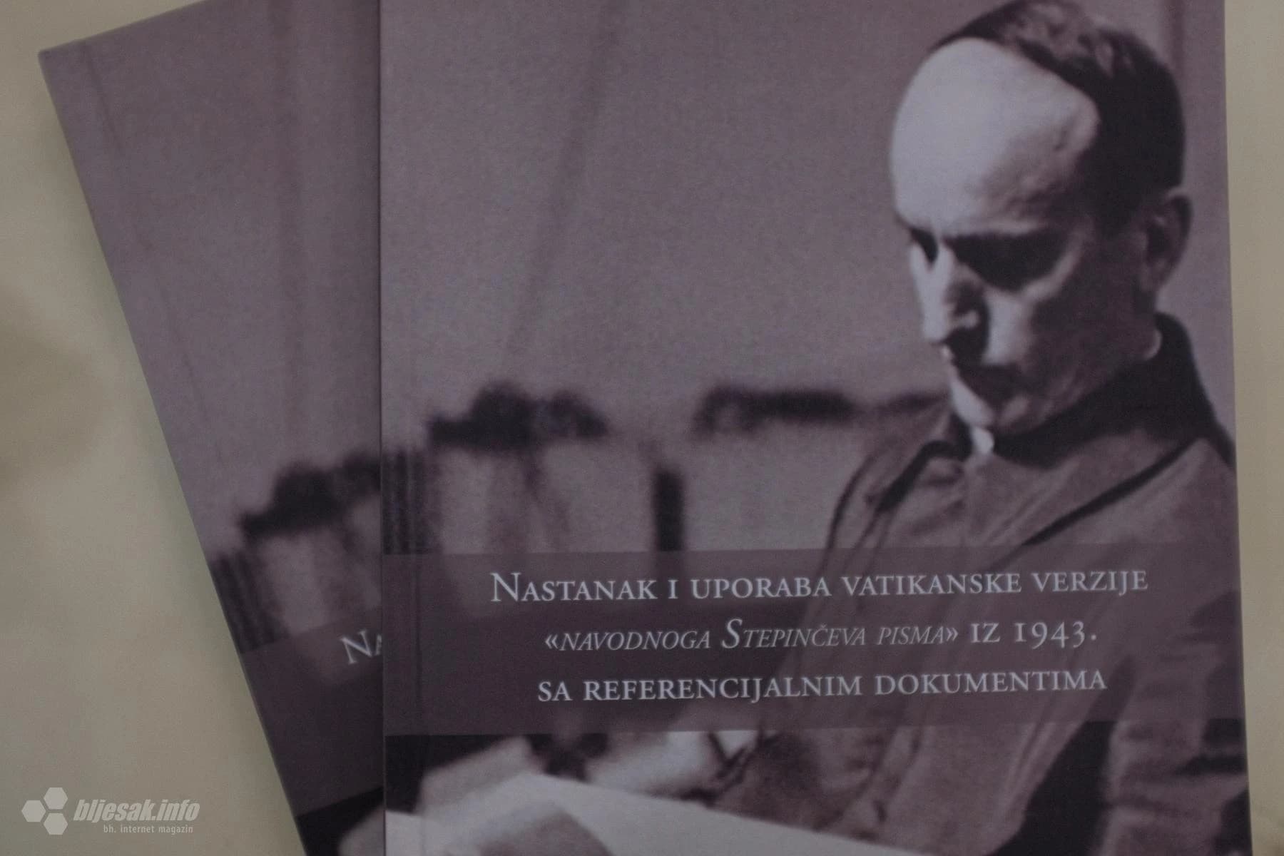 U Mostaru predstavljena knjiga don Bojana Ivešića o 'navodnom Stepinčevom pismu'