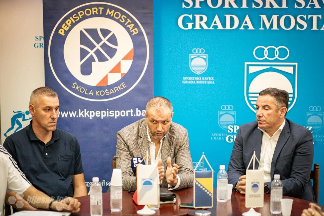 Tiskovna konferencija KK Pepi Sport u prostorijama Sportskog saveza Grada Mostara