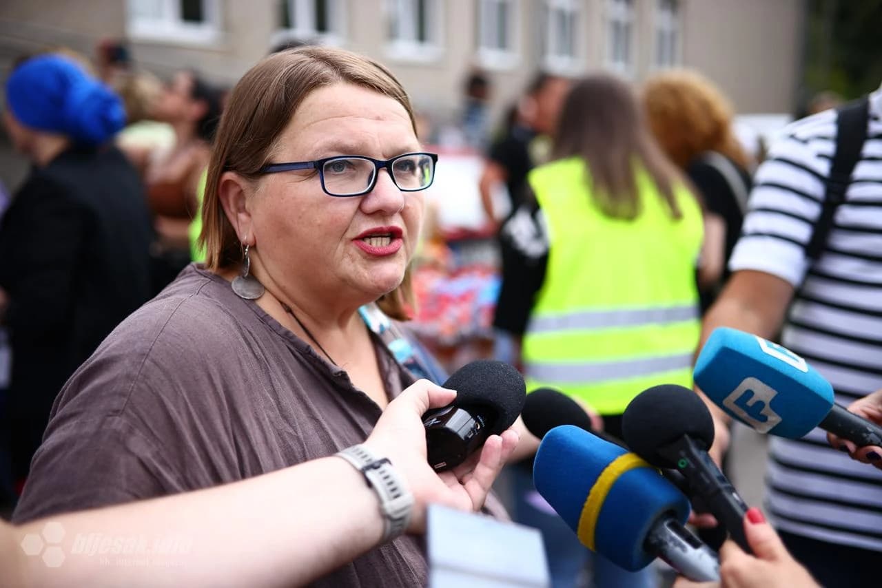 Prosvjedi u Jablanici u znak podrške Enisi Klepo