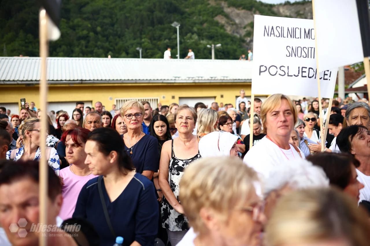 Prosvjedi u Jablanici u znak podrške Enisi Klepo