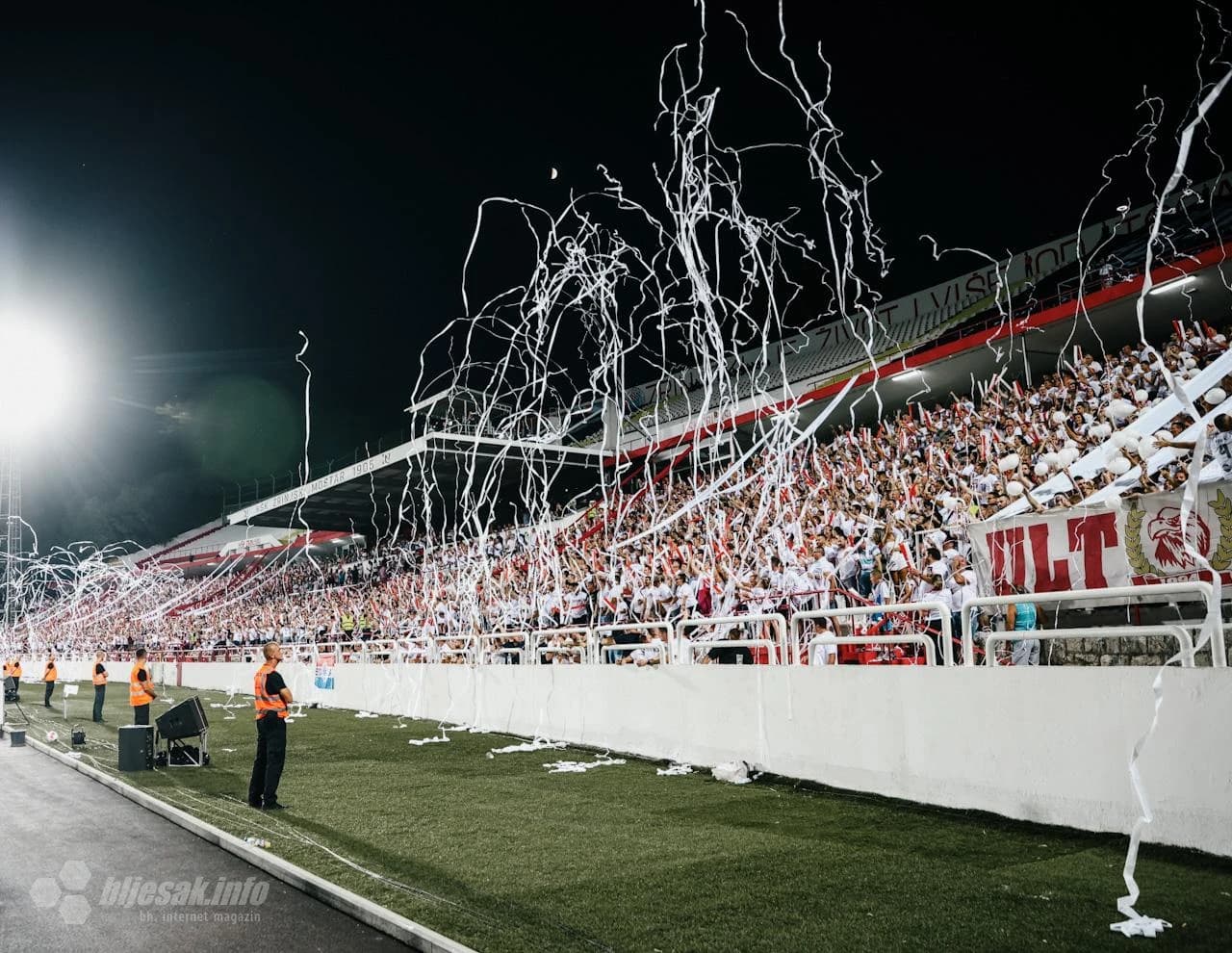 Koreografija na početku utakmice