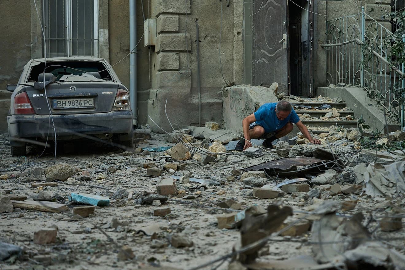 Ruski napad na ukrajinski lučki grad Odesu