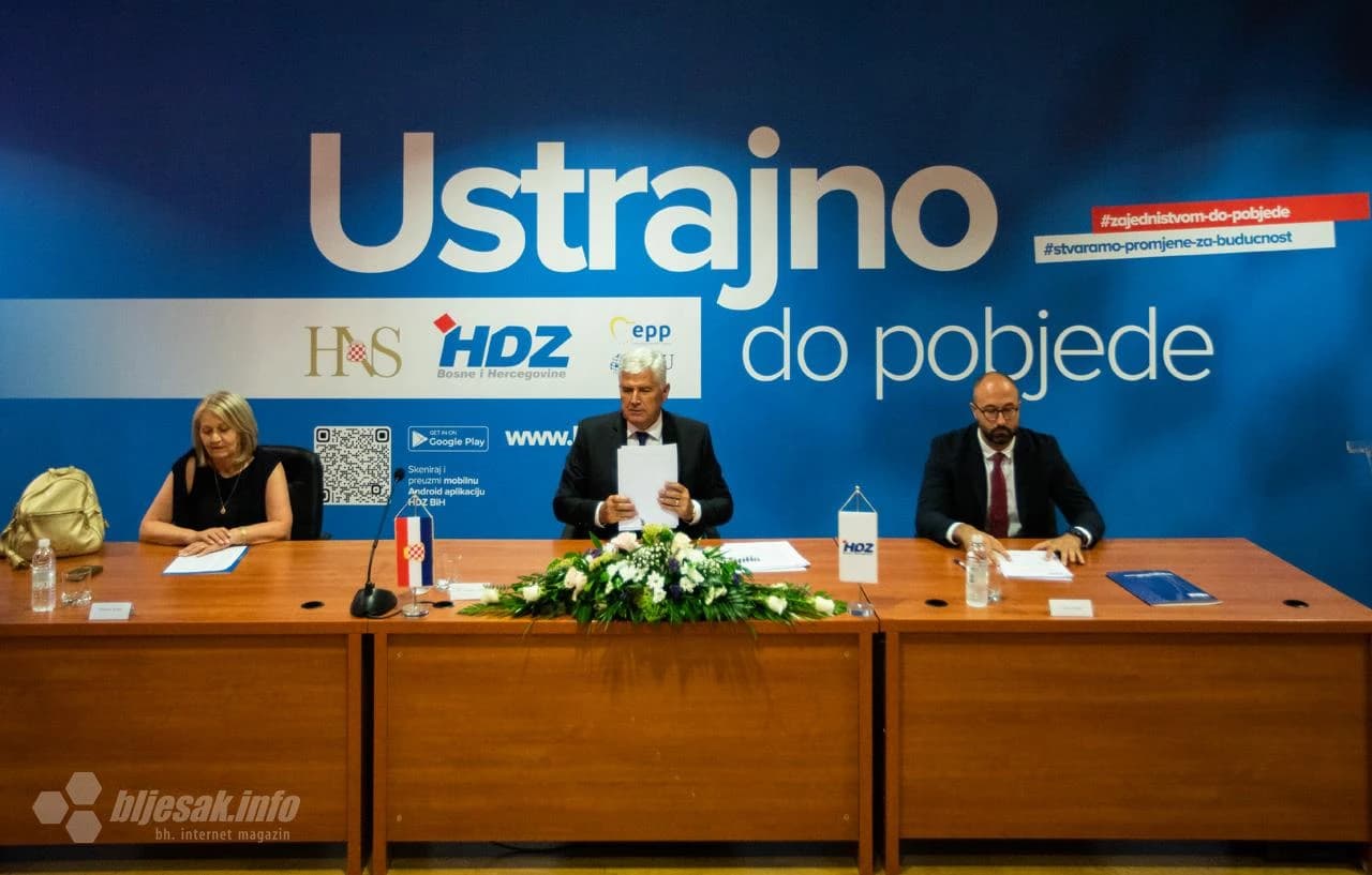 Dragan Čović na konferenciji za mediji