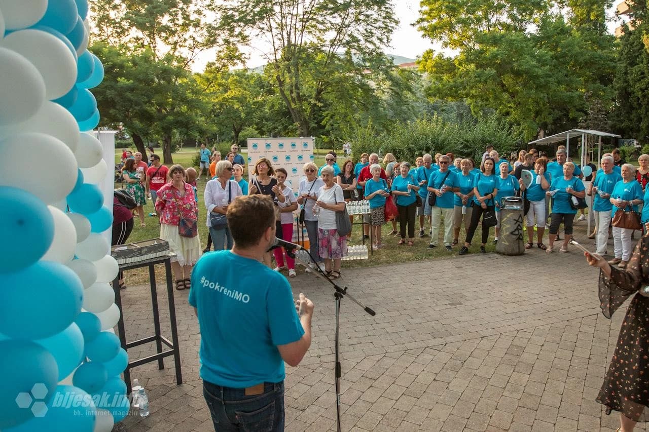 Mostar: Umirovljenici vježbali u Zrinjevcu