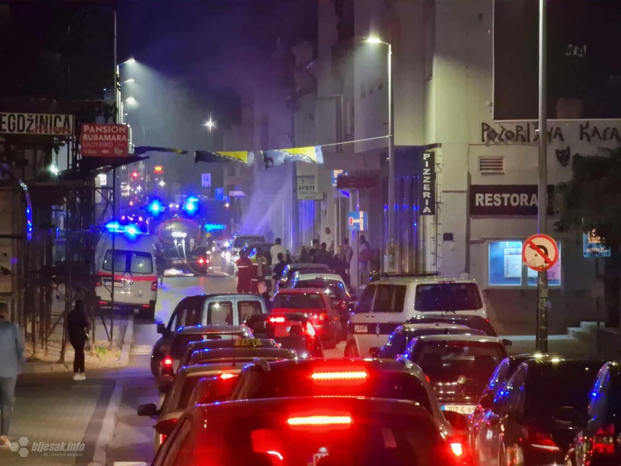 Požar u Titovoj ulici, gori zgrada