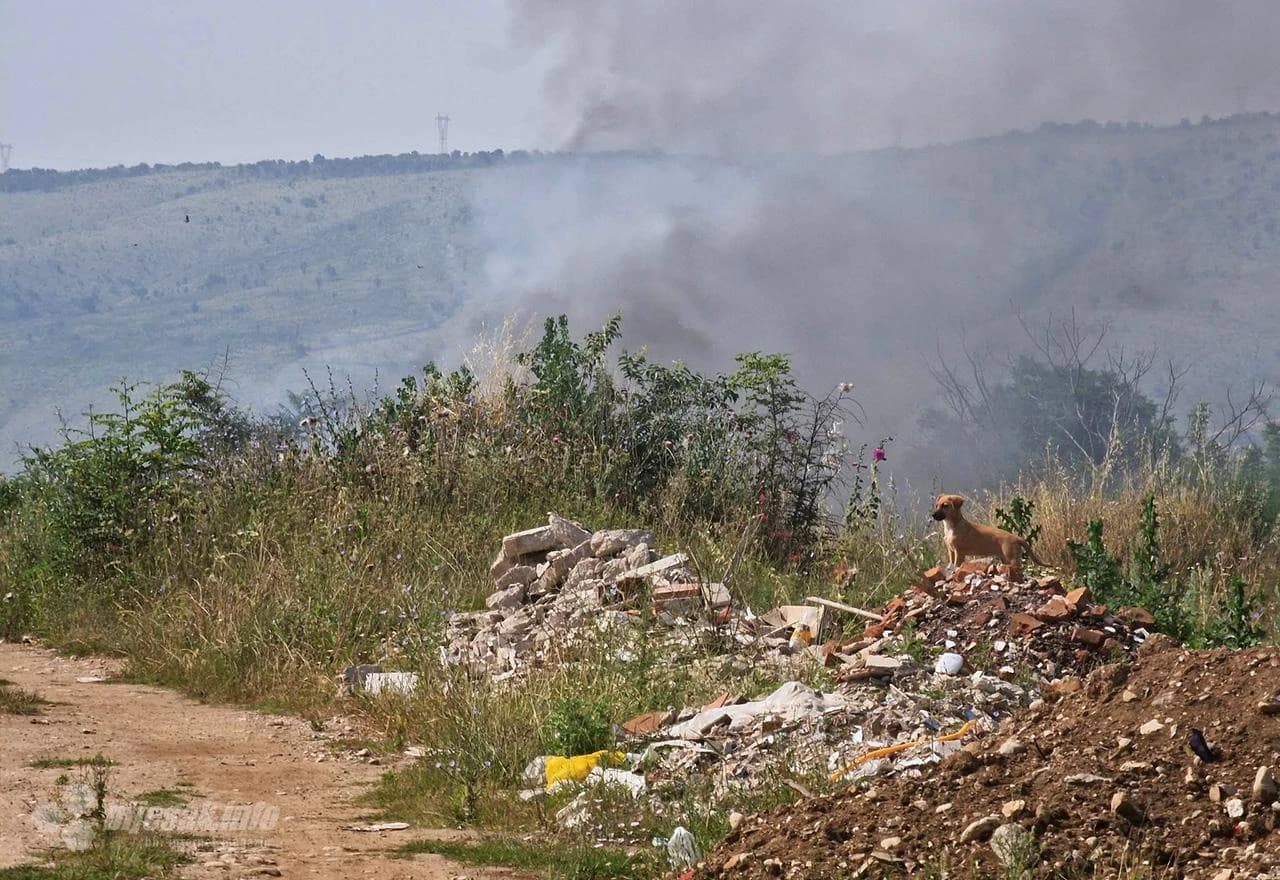 Požar na divljoj deponiji