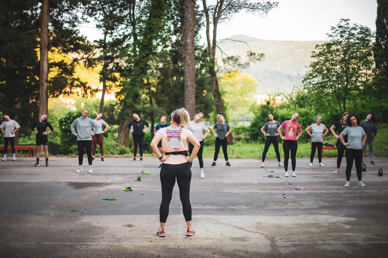Jutarnja tjelovježba na Trimuši