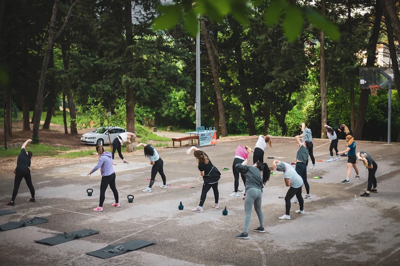 Jutarnja tjelovježba na Trimuši