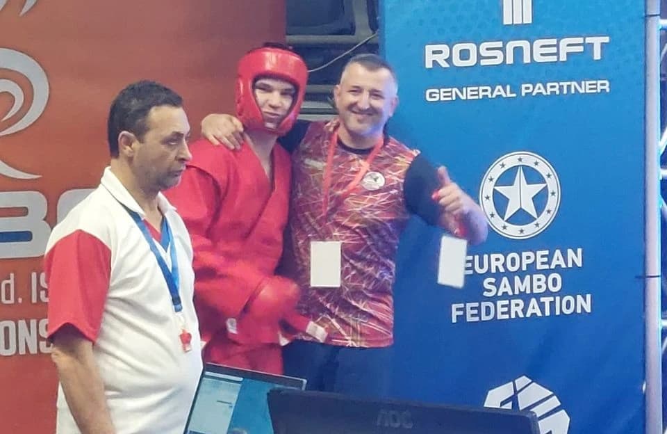 Josip i trener Majo Ćeško 