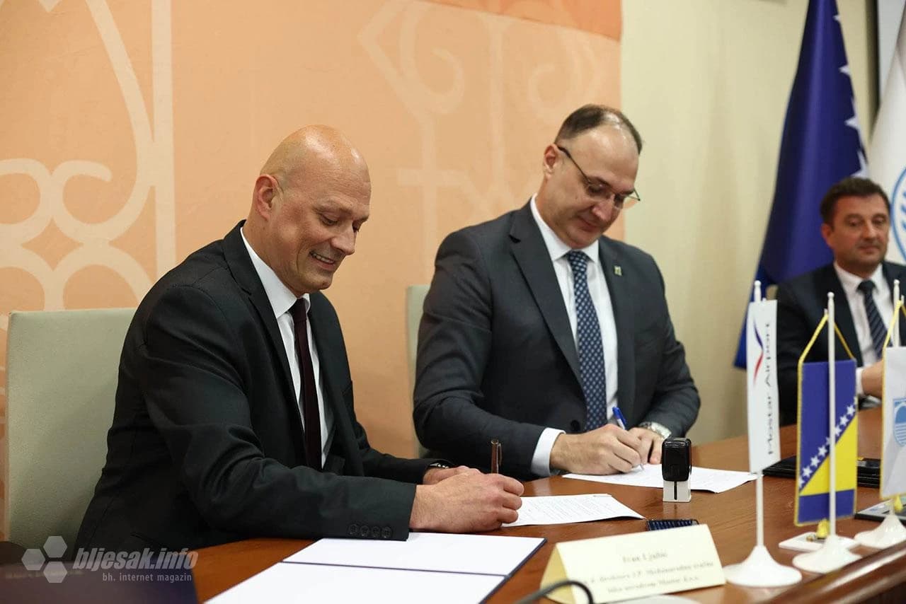 Svečanost potpisivanja ugovora Mostar Open City