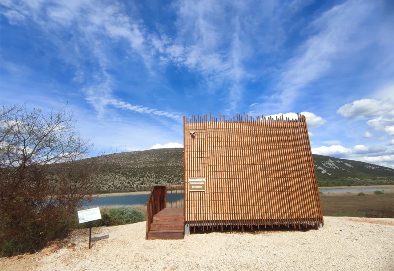 Promatračnica za ptice u Hutovu blatu