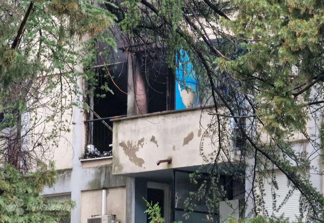 U Mostaru izgorio stan