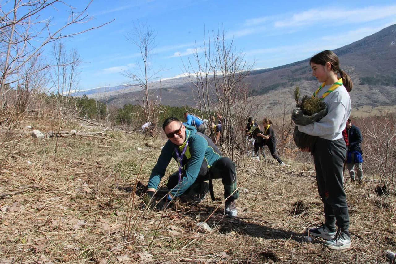 Akcija pošumljavanja na Rujištu