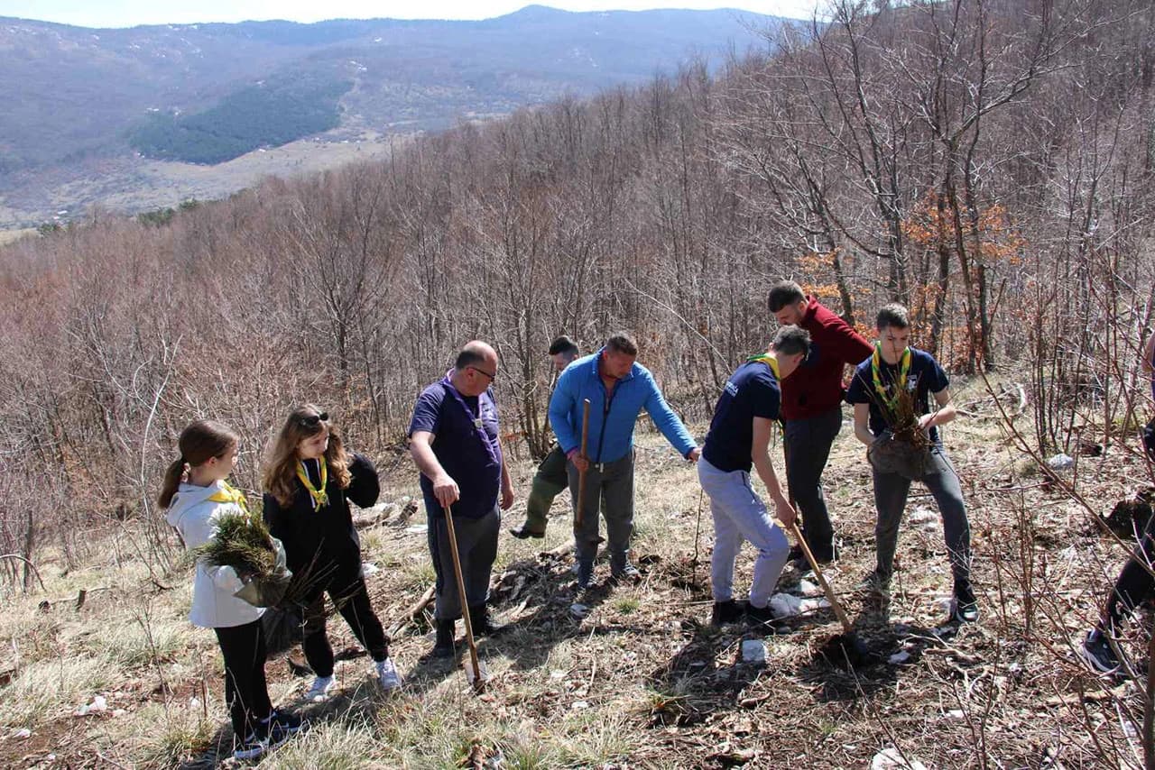 Akcija pošumljavanja na Rujištu