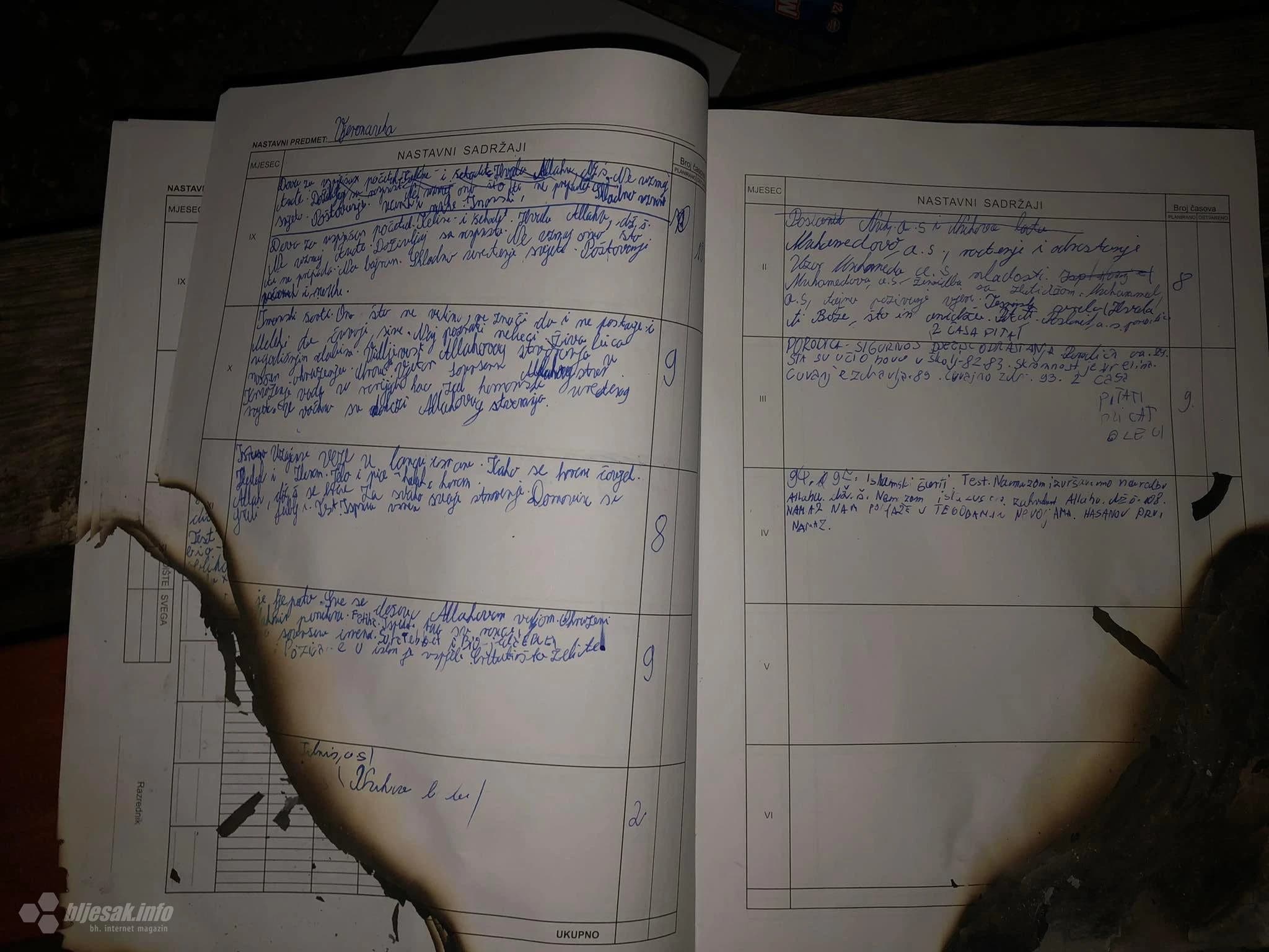 Kako je školski dnevnik iz Vrapčića završio zapaljen u parku u Mostaru?