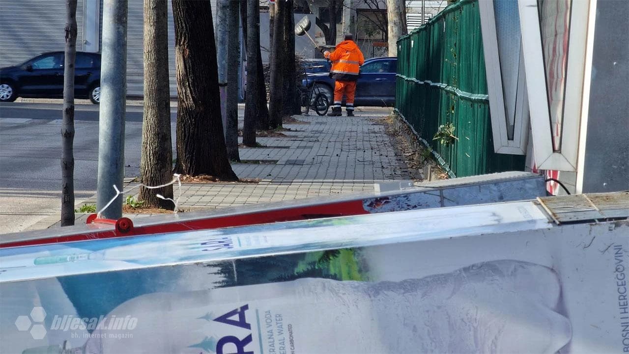 Posljedice vjetra u Mostaru