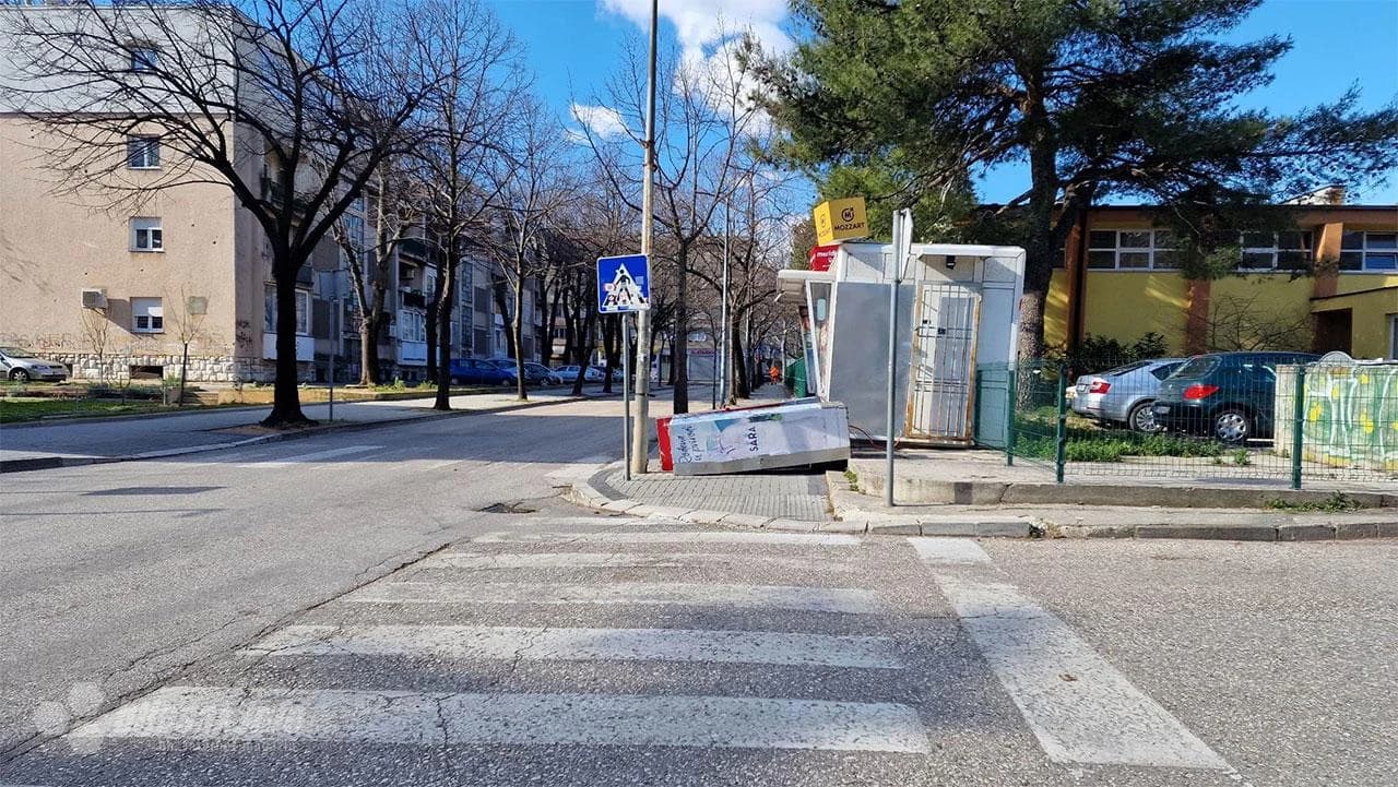 Posljedice vjetra u Mostaru