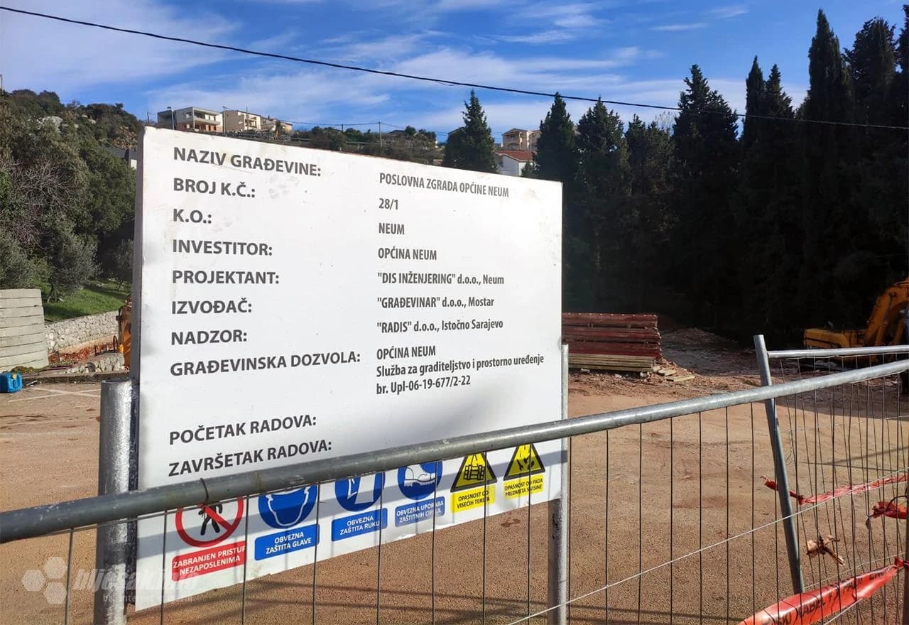 Neum gradi novu zgradu Općine
