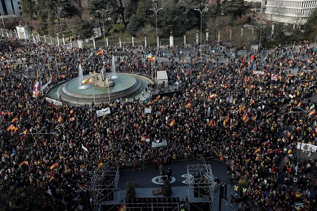 Prosvjednici su se okupili na Trgu Cibeles
